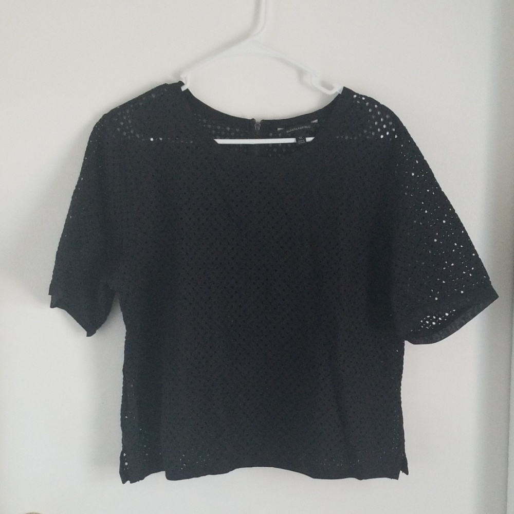 Banana Republic Top w/ Exposed Zipper